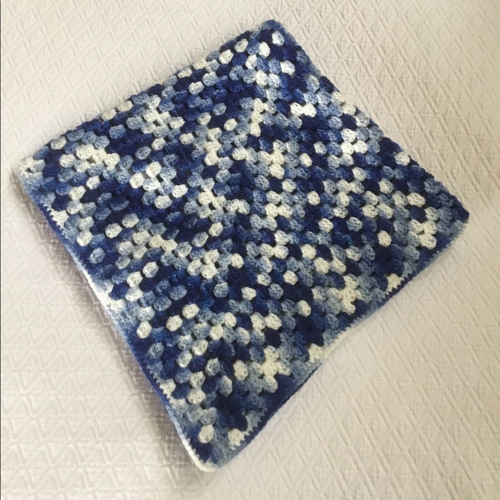 Vintage Square Crochet Square Blanket